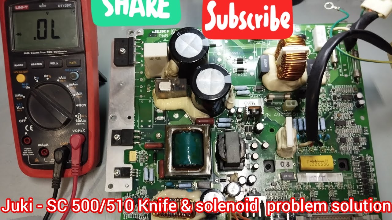 #JuKi # SC -500/510 Solenoid, knife problem Easy  solution