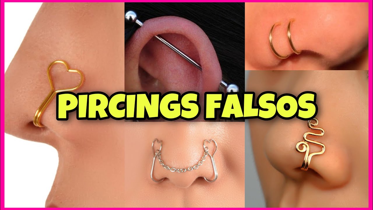 13 IDEIAS DE PIRCINGS FALSOS CASEIROS GASTANDO MENOS DE R$5,00 #2