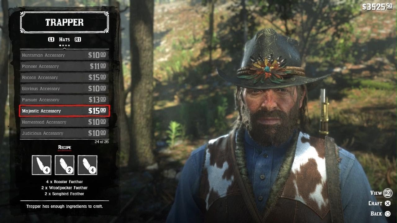 Rdr 2 Majestic Accessory - Hat