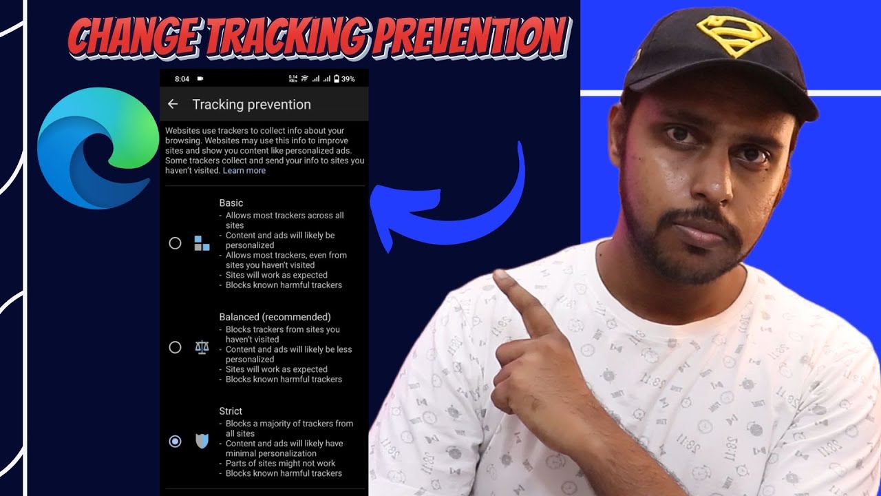 How to change tracking prevention microsoft edge mobile | tracking prevention microsoft edge mobile