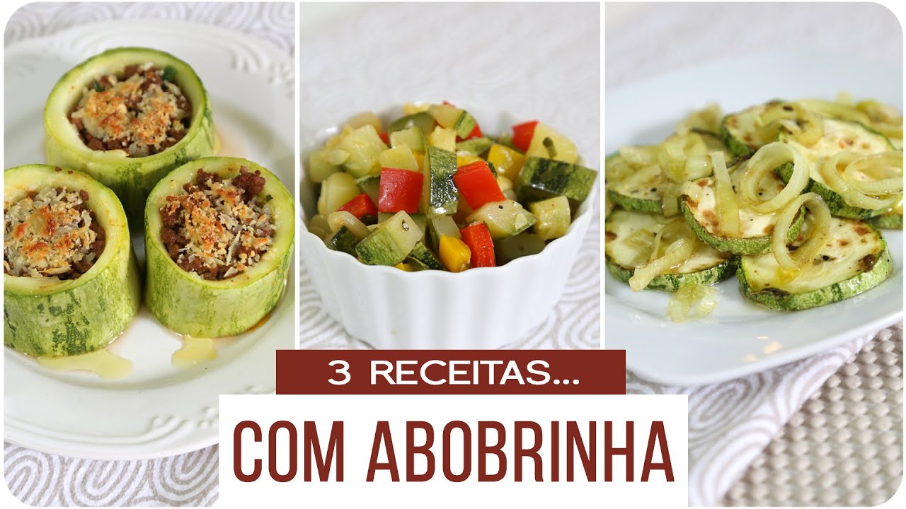 ♡ 3 RECEITAS... COM ABOBRINHA | Mamãe Vida Saudável ♡