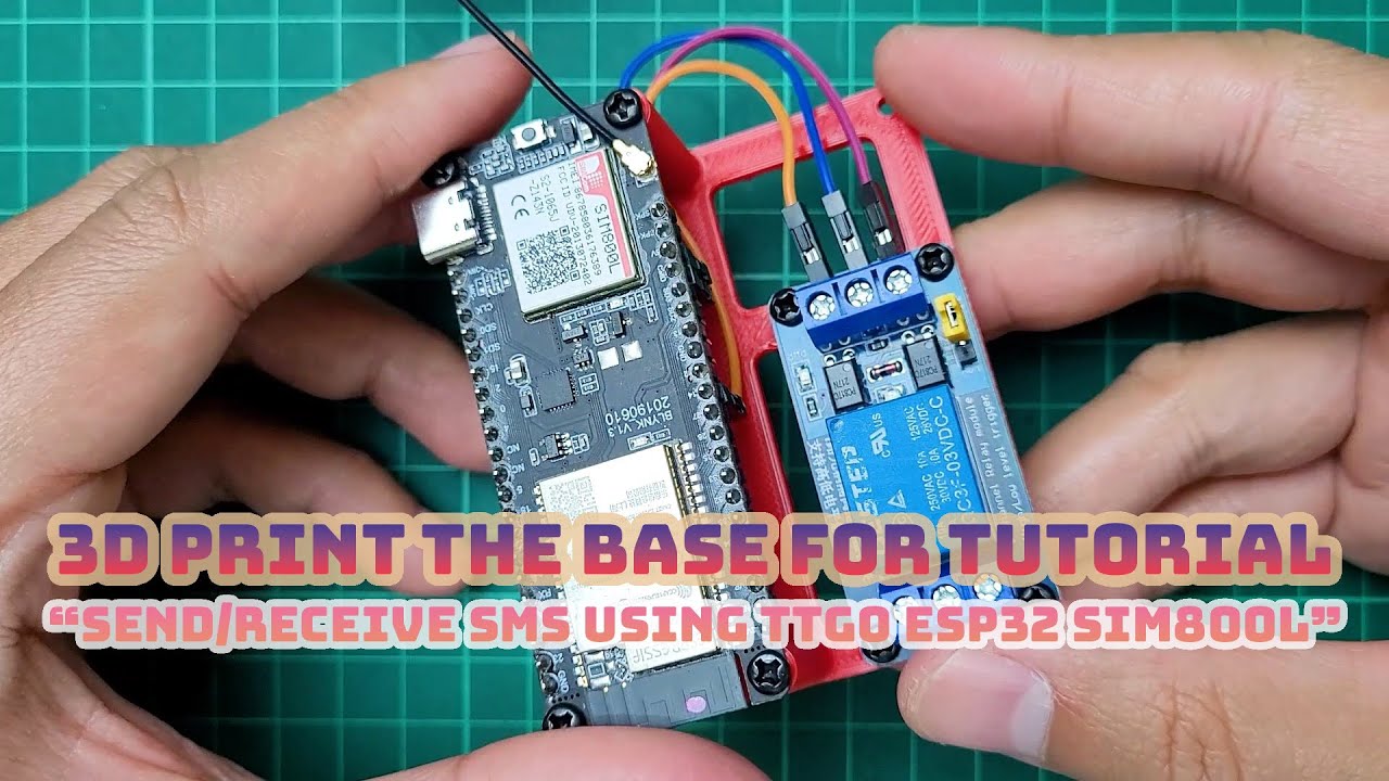 Control a Relay with SMS using TTGO ESP32 SIM800L | IoT Project