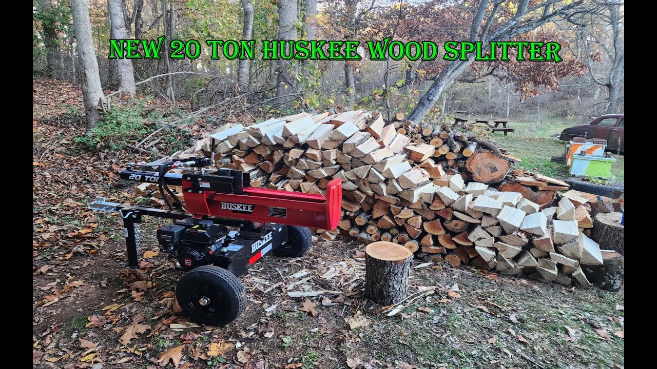 New 20 Ton Huskee Wood Splitter - Log Splitter