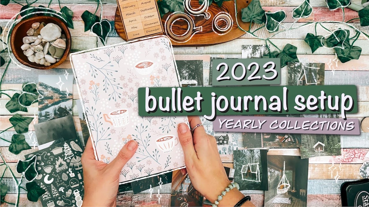 2023 new bujo setup, but different | YEARLY COLLECTIONS plan with me | cozy cabin MAXIMALIST theme