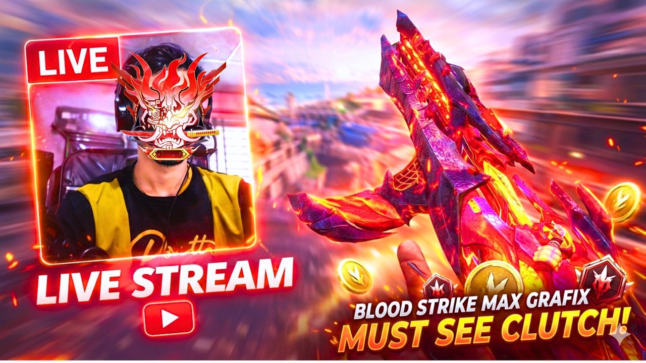 🔴 LIVE | Full Aggressive Gameplay 😈 | Blood Strike Rank Grind
