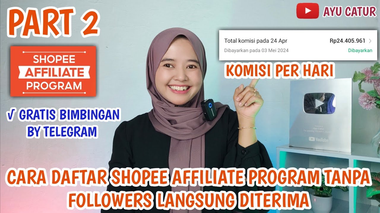 PART 2 ❗️ CARA DAFTAR SHOPEE AFFILIATE PROGRAM TANPA FOLLOWERS LANGSUNG DITERIMA TERBARU 2024