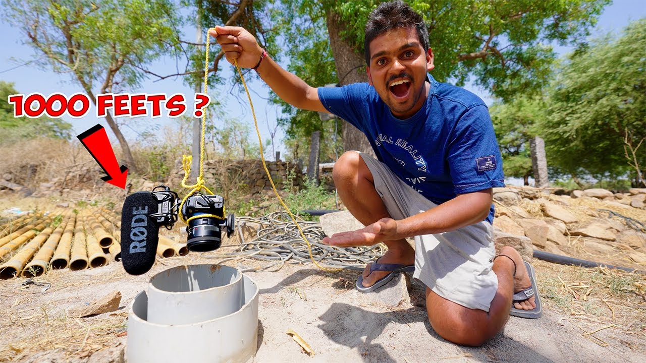 Camera inside Deep Borewell -Shocking Results 😲😲  బోరు బావిలోకి కెమెరా పంపాము..🔥🔥 Telugu Experiments