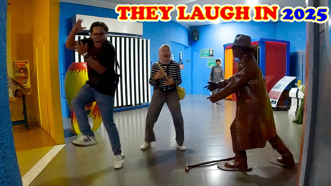 Funny Reactions in 2025, Living Statue Prank, Human Statue Prank