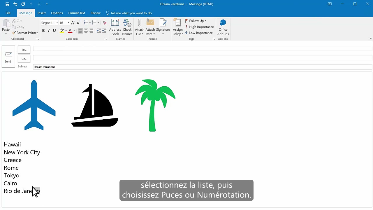 10 Utiliser des listes sur Microsoft Word