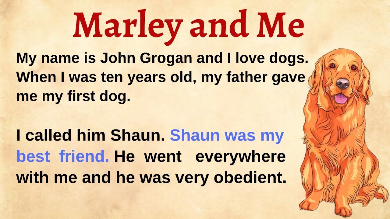 Marley and Me ⭐ Level 1 ⭐ Learn English Through Story • Listening English Story • Audiobook