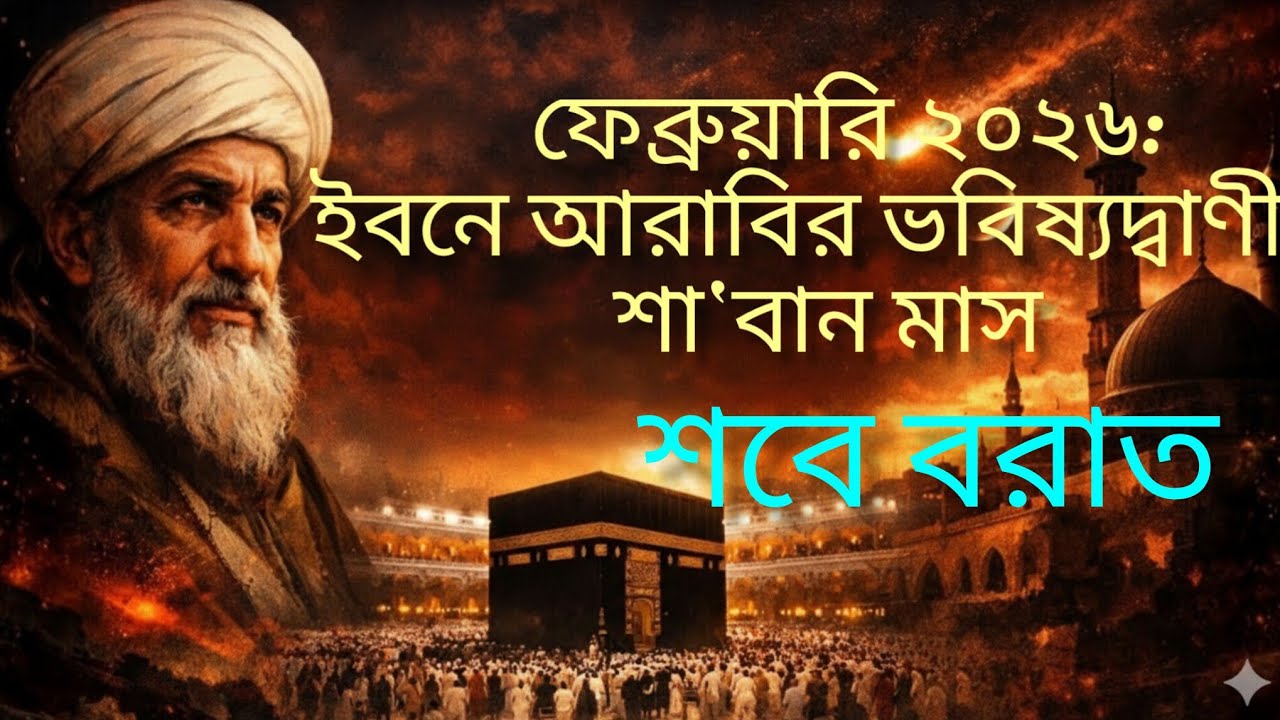 শবে বরাত ফেব্রুয়ারি ২০২৬: ইবনে আরাবির সতর্কবার্তা | শা‘বান মাসের ভবিষ্যদ্বাণী!