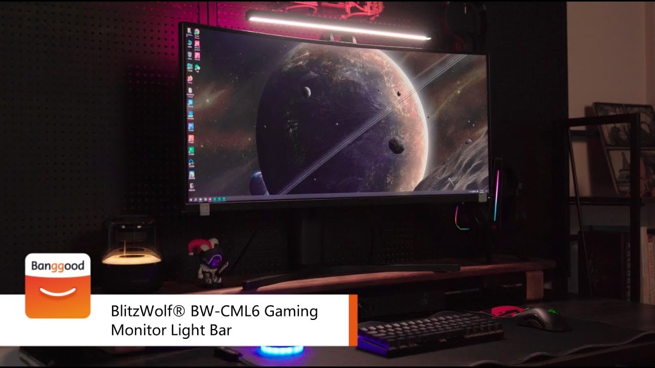 BlitzWolf® BW-CML6 RGB Gaming Monitor Light Bar - Shop on Banggood