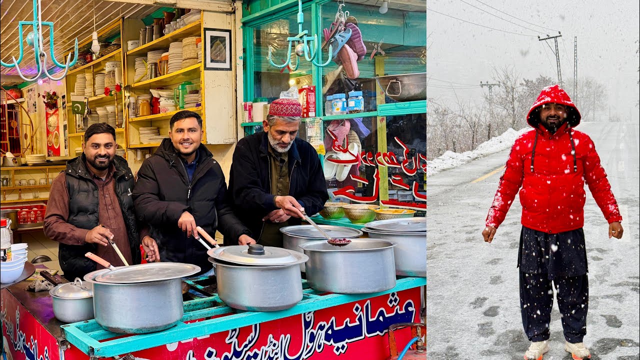 Welcome to Our Restaurant in Kaghan 🥰 Snow hi Snow 