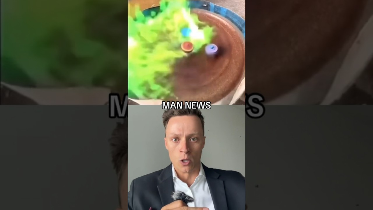 He Made Beyblades IRL | Man News (via let.things.race/tt) #competition #beyblade #versus #nostalgia