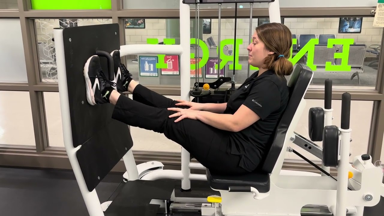 Leg Press Exercise Demonstration