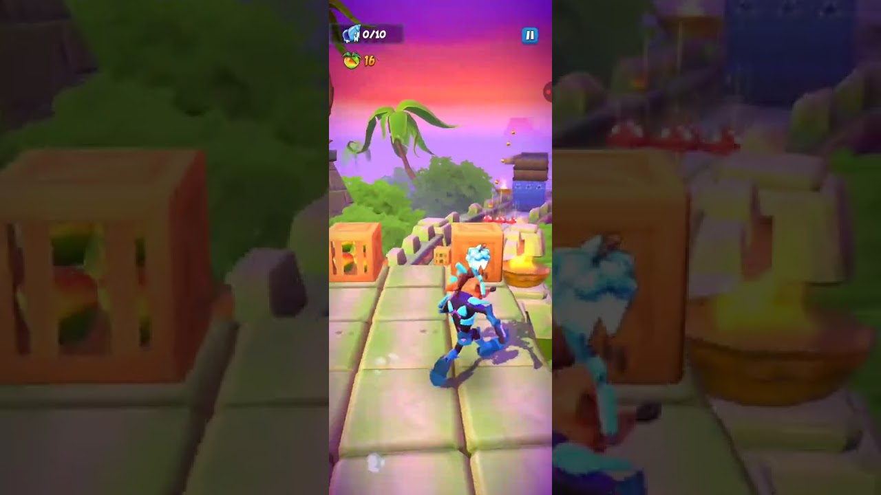 Jogando crash Bandicoot no celular