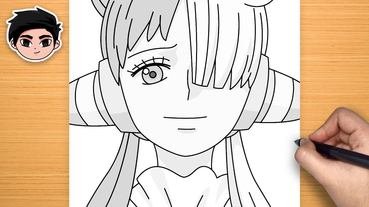 Easy Anime Drawing | How to Draw Uta from One Piece Step-by-Step