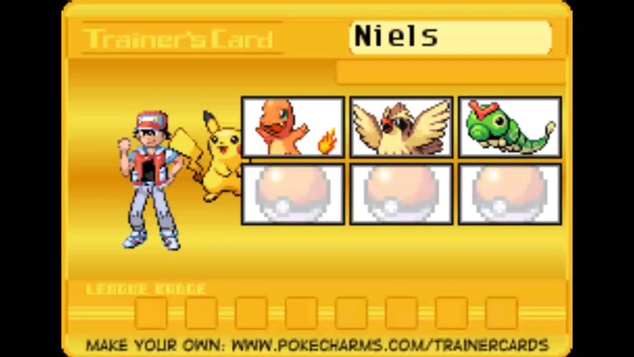 My Pokémon team (gen 1 - 7)