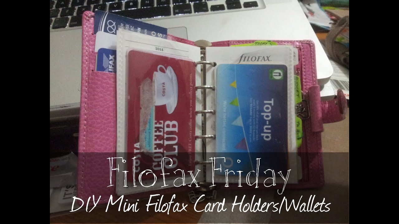Creative Quickie | Filofax Friday - DIY Mini Filofax Card Holders/Wallets