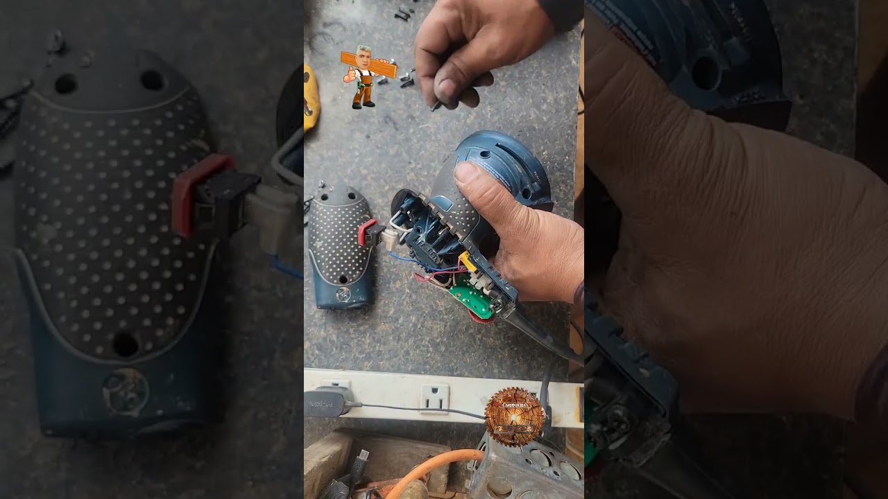 Reparación de lijadora orbital de la marca bosch 