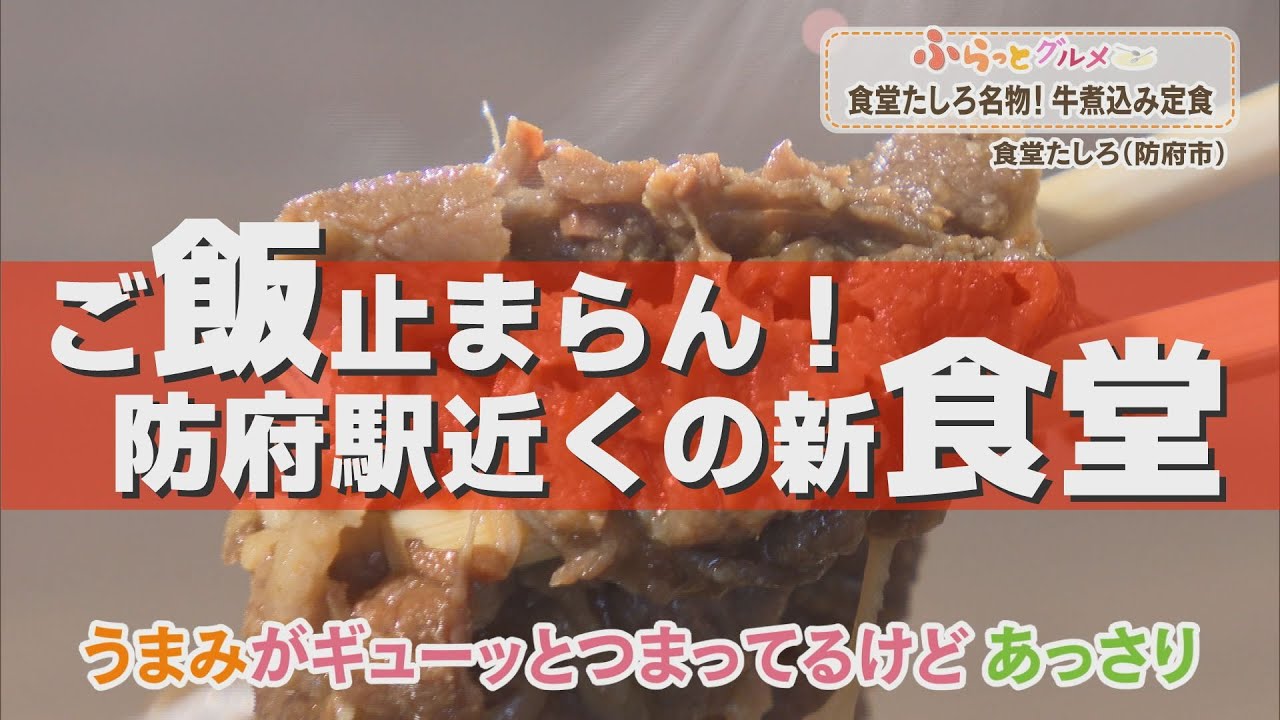 防府駅近くに新名物！味噌が決め手の牛煮込みと極上ニラレバ｜食堂たしろ／ふらっとグルメ