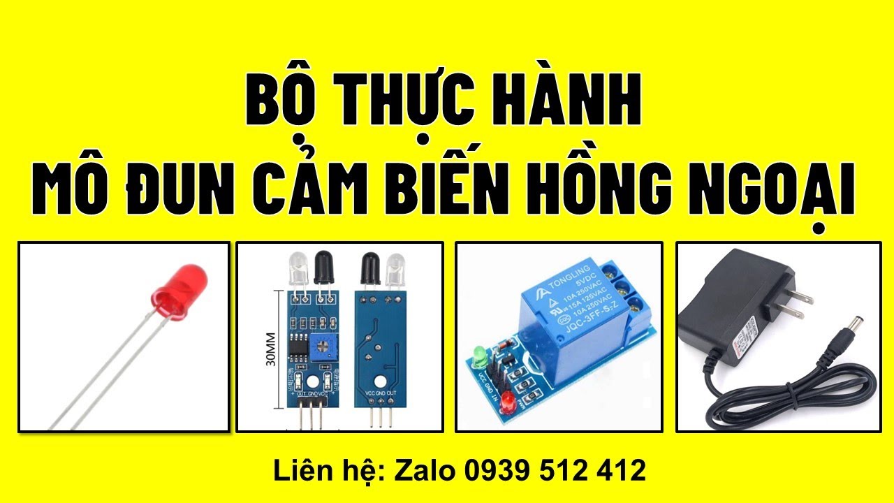 Lắp ráp mô đun cảm biến hồng ngoại /cảm biến hồng ngoại/công nghệ lớp 8