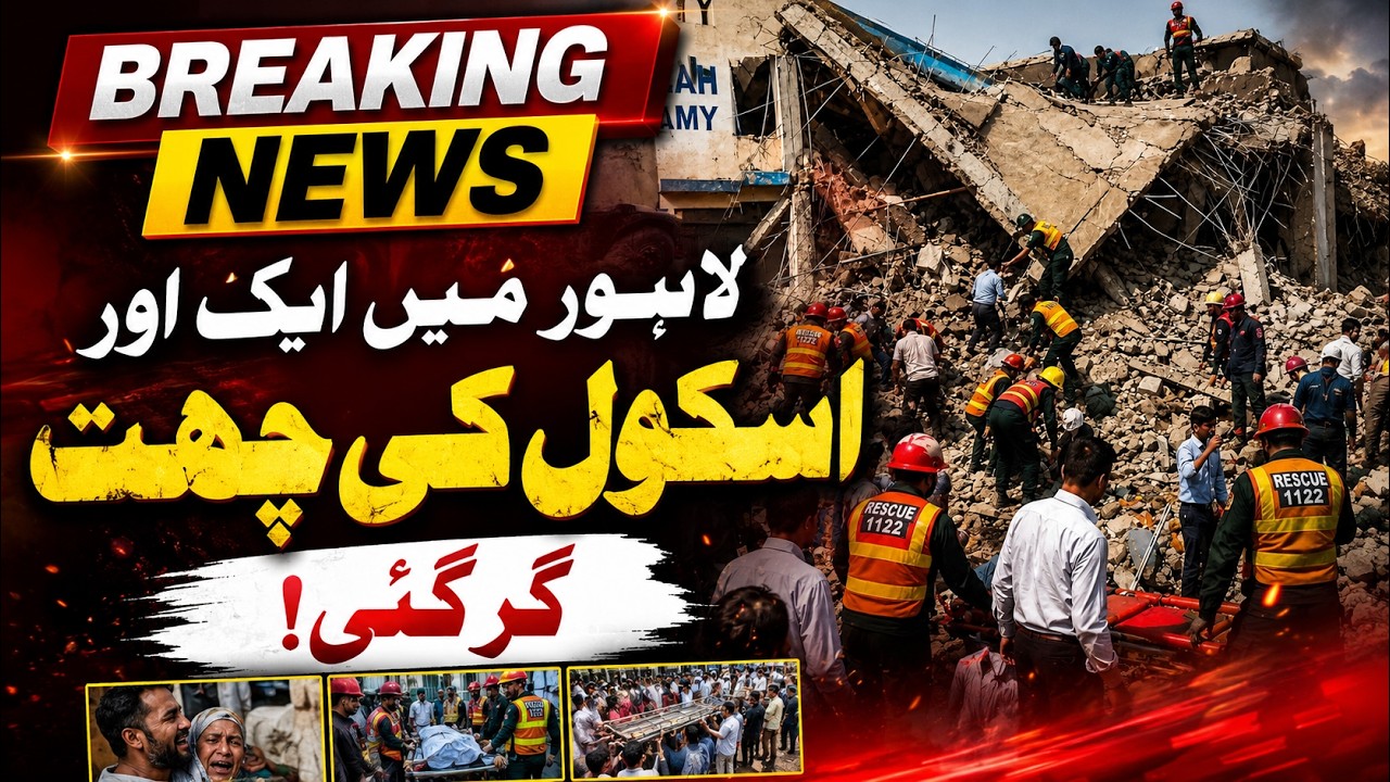 🔴Live | Baghbanpura school roof collapse tragedy | Kahna Tuition Center incident update | Lahore