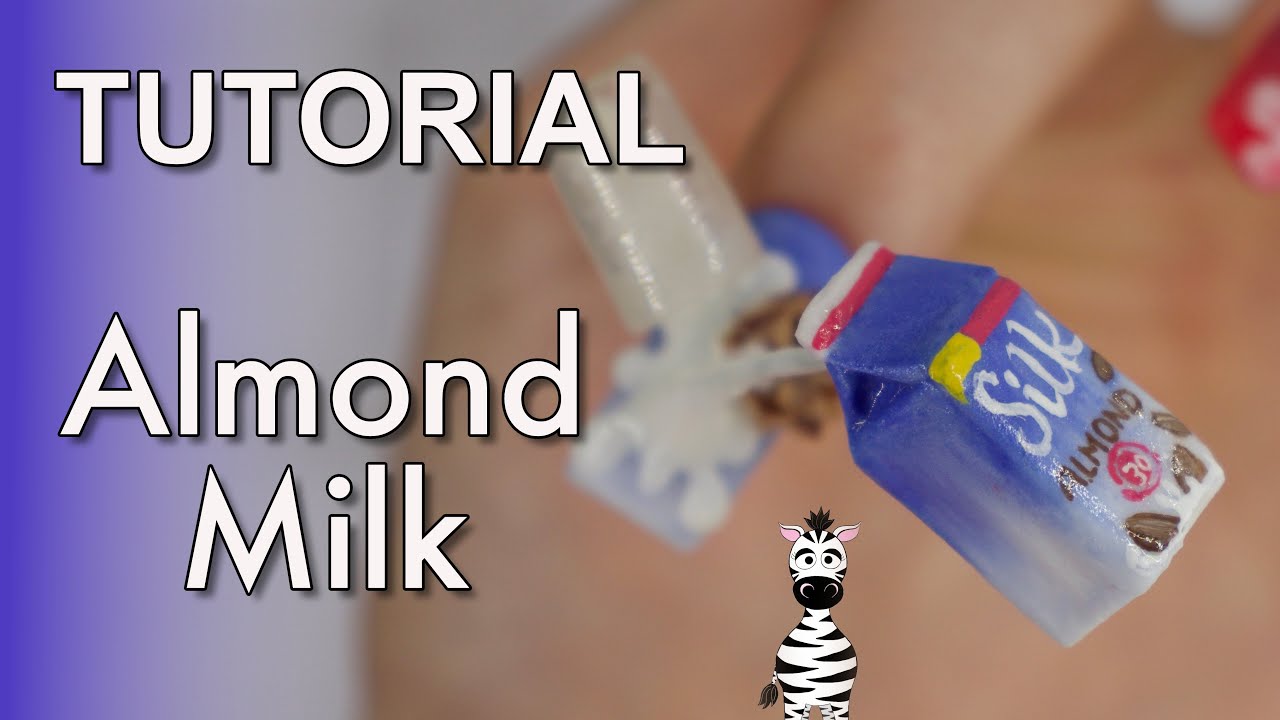 Oops! I Spilled the Milk! Silk Almond Milk Nail Art Tutorial
