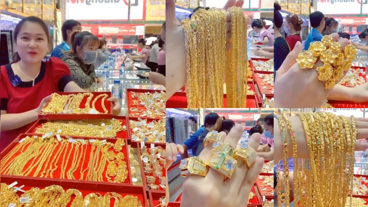 KIM THÀNH THẢO Giới Thiệu Vàng 24k 980 và Vàng Cty 610   Dây Chuyền, Bông Tai, Nhẫn Hoa, Nhẫn Xoà