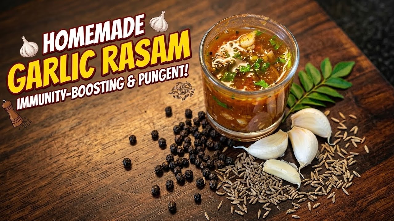 Garlic Pepper Rasam: Best Remedy for Sore Throat 🤧#viral 