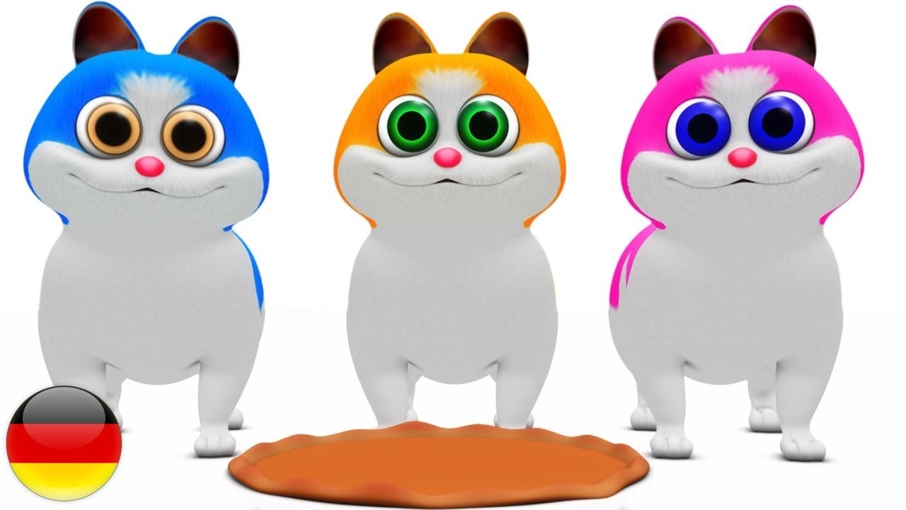 Drei Kleine Kätzchen | Kinderlieder | Babys musik | Vorschulische Lieder | Three Little Kittens