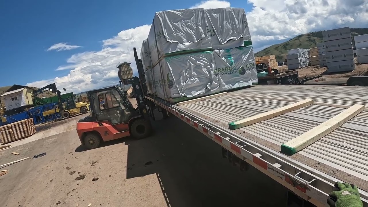 OTR Flatbed Trucking #25 lumber load loading and securement in parshall CO to Gurnee IL