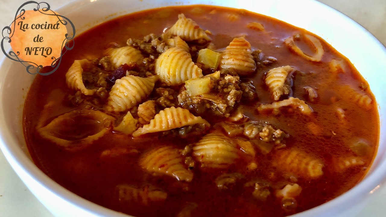 PASTA DE CARACOL CON CARNE MOLIDA!🥣🍝