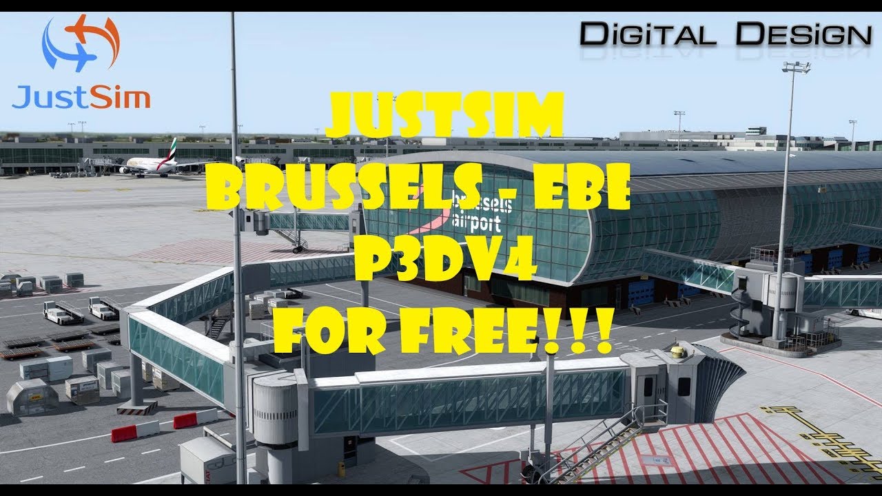 JustSim Brussels EBBR For FREE! P3Dv4