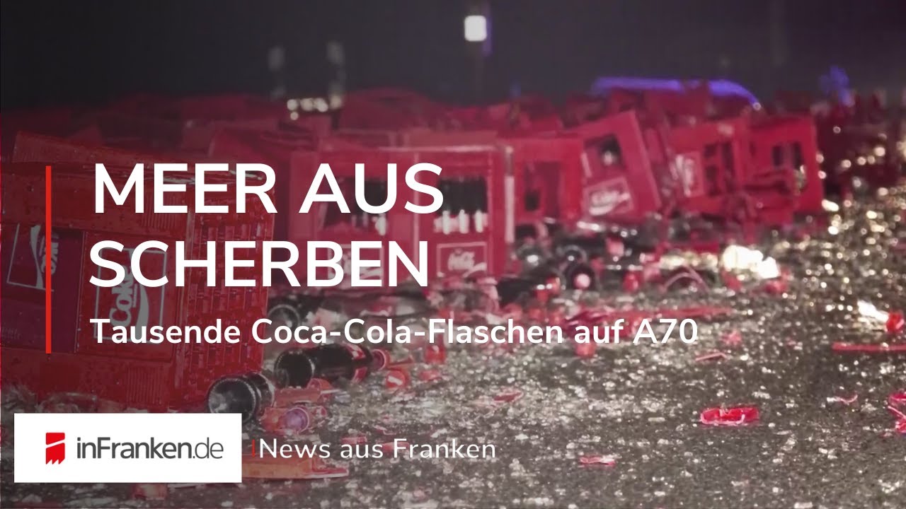 MEER AN SCHERBEN: Lkw verliert tausende Flaschen auf Autobahn | NEWS aus Franken