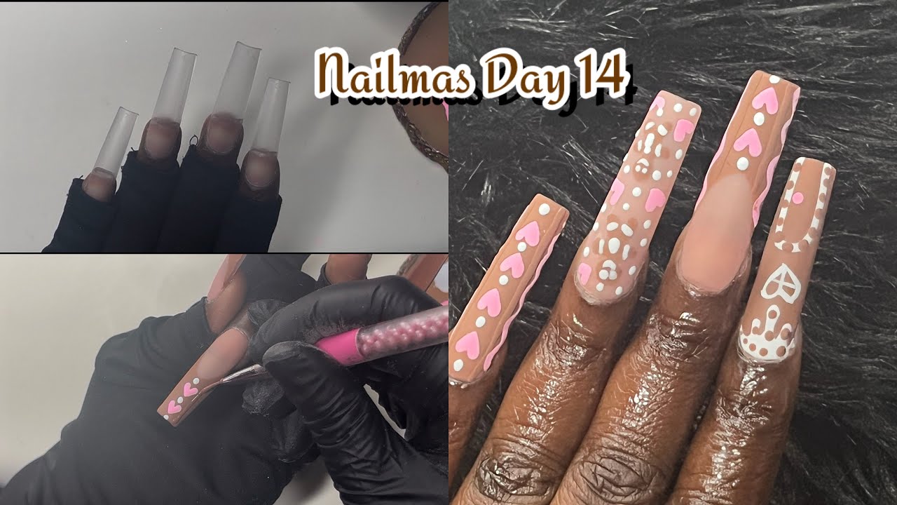 Nailmas Day 14 | Beginner Friendly Gingerbread Nail Art🤎