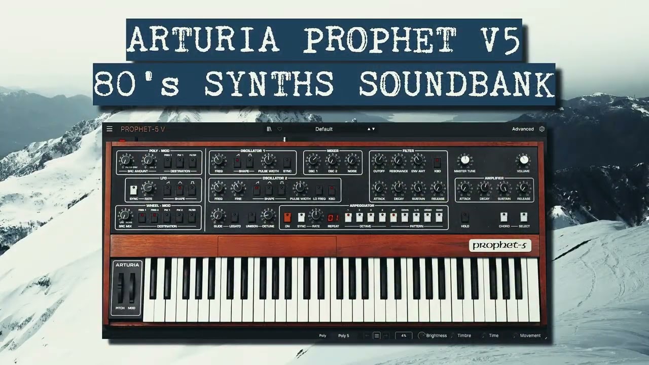 Arturia Prophet V5 -80's Synths Legends -Presets - Soundbank