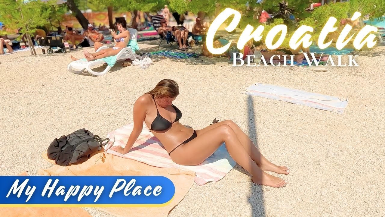 Beach Walk | Peacefully Walking along the Coast of Makarska and Relaxing with Olivia