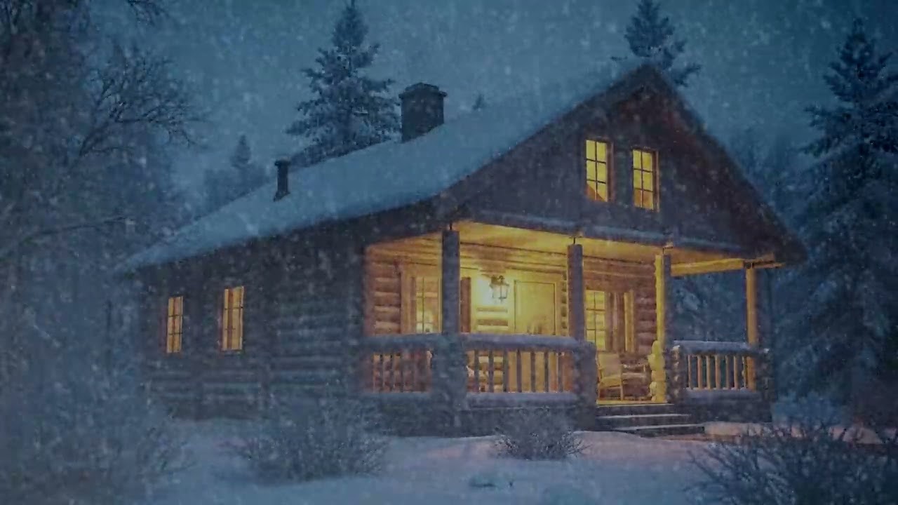 Night of the Avalanche┇Epic Blizzard Storm Sounds & Heavy Blowing Snow Ambience
