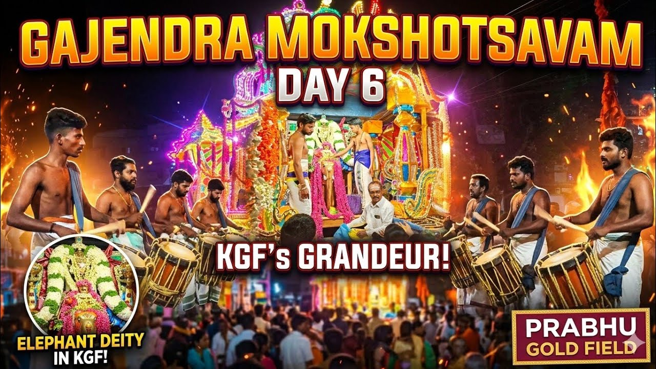 KGF’s BIGGEST CELEBRATION! 🔥 Day 6 Gajendra Mokshotsavam Grand