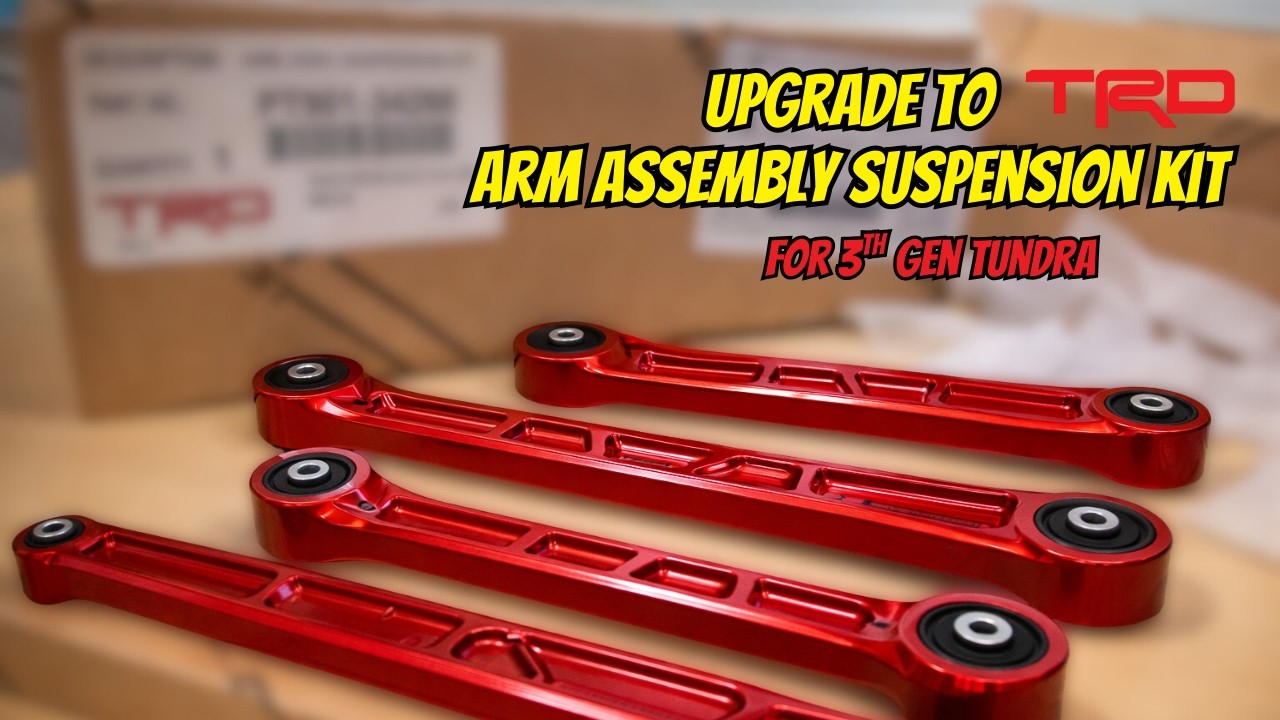 UNBOXING: 3rd Gen TUNDRA Arm Assembly Suspension Kit - Aluminum, Made in USA, Genuine Accessory Red