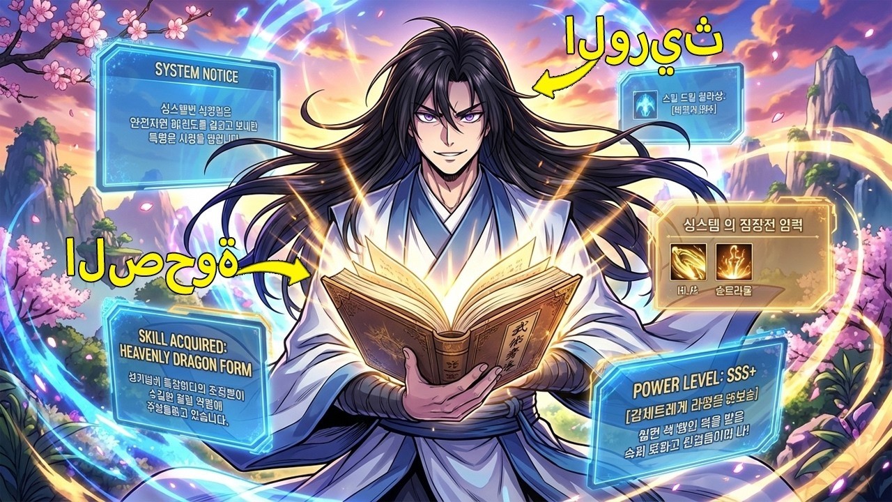 سقط في الهاوية لكنه وجد كتاب الآلهة الذي يجعله ينسخ كل مهارة! ملخص مانهوا 😈