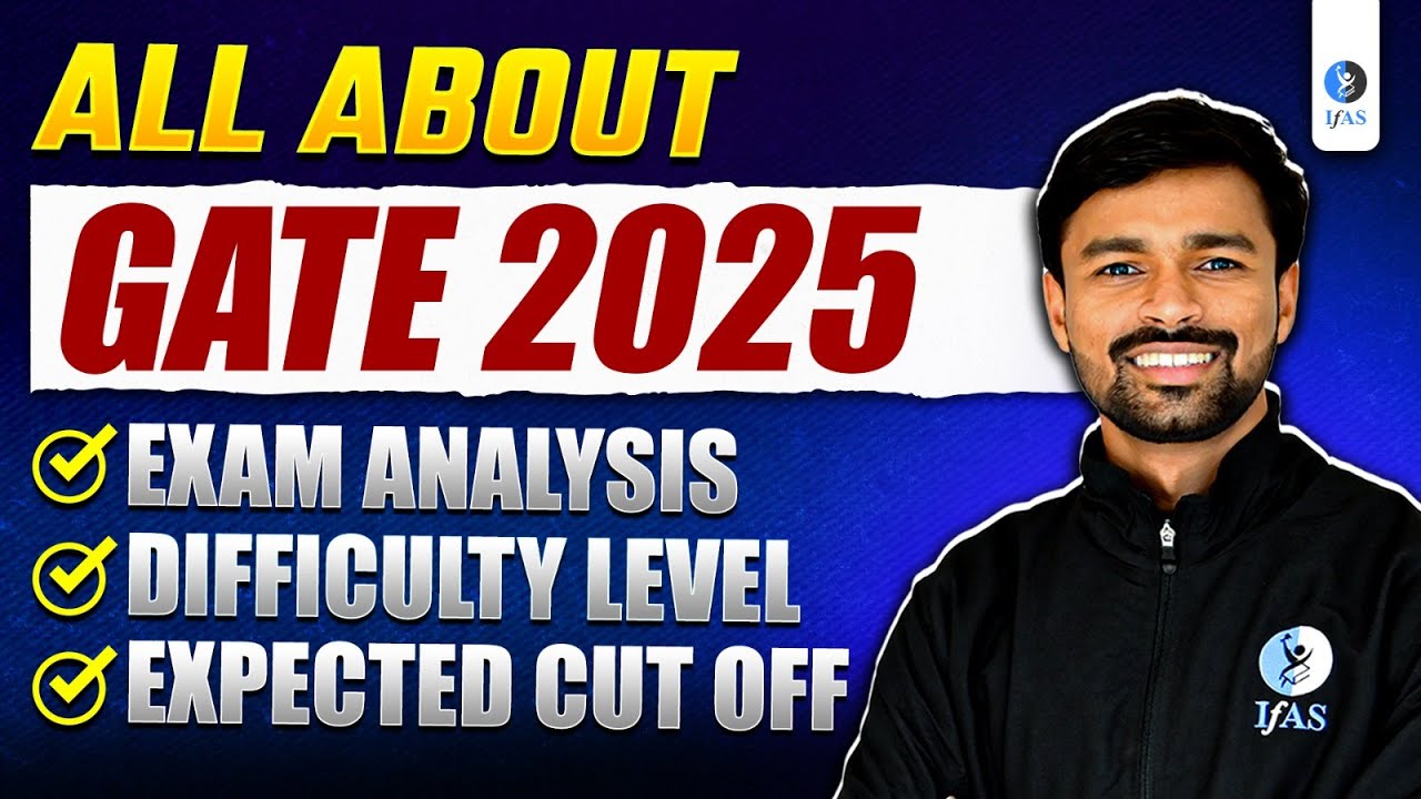 GATE Mathematics Paper Analysis 2025 | Expected Cut Off | IFAS