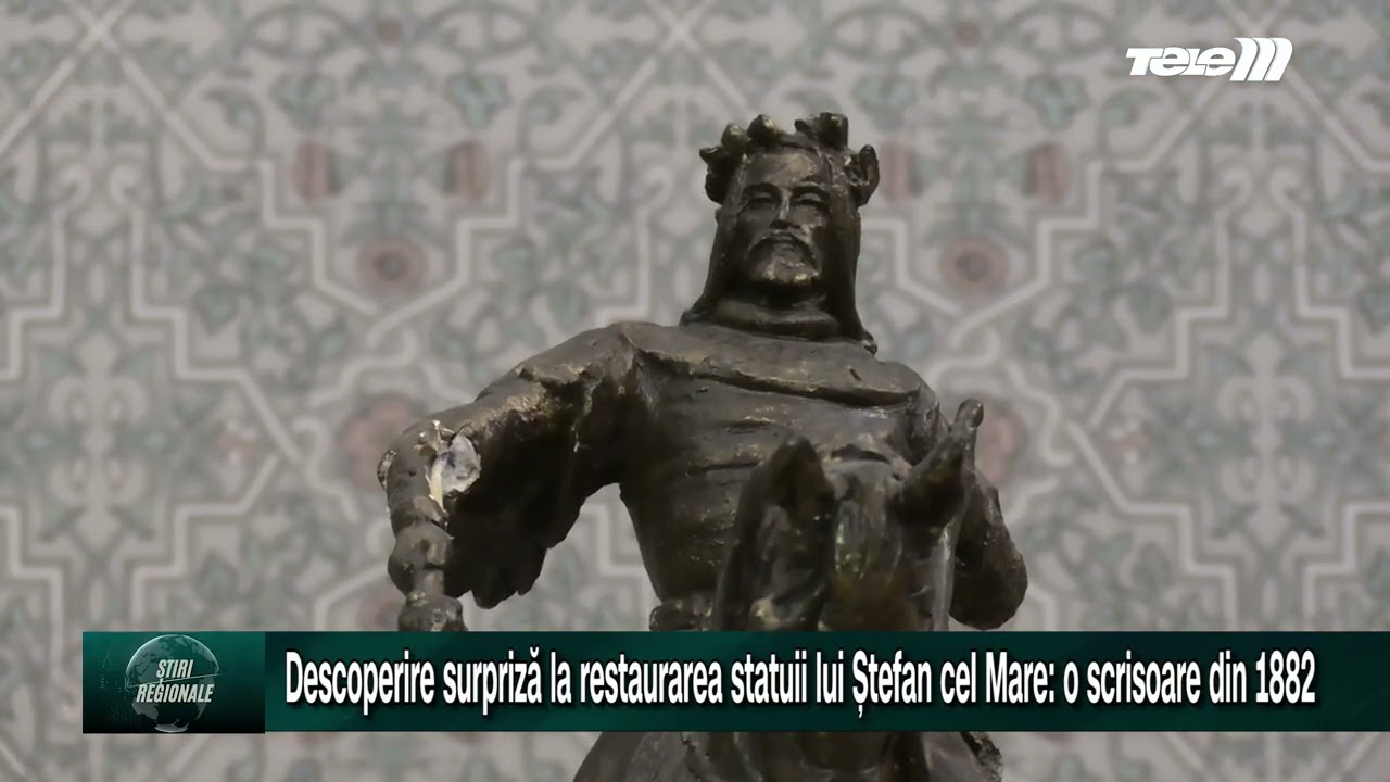 Descoperire surpriză la restaurarea statuii lui Ștefan cel Mare: o scrisoare din 1882