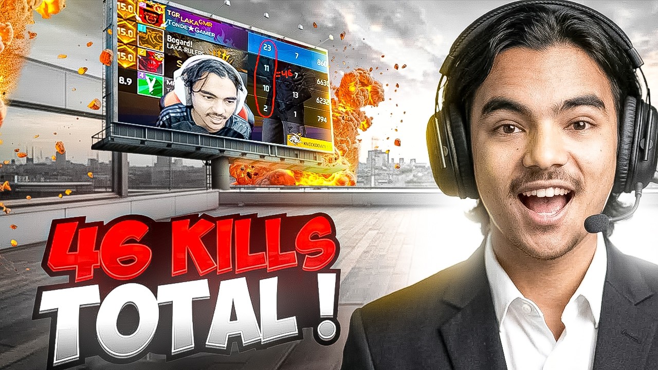 46 Kills Total in Regional Lobby🌎 I Destroy full Lobby 🔥🫂 Garena freefire