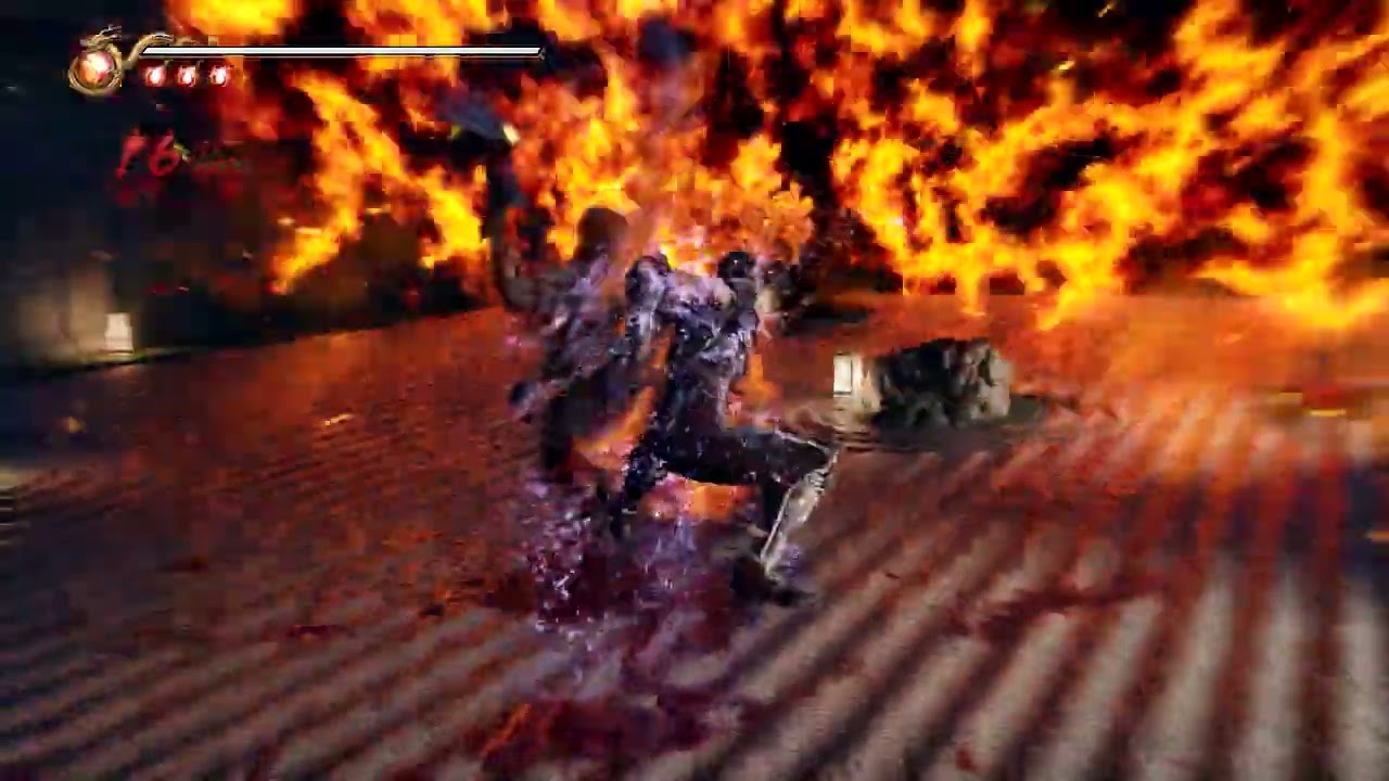 NINJAGAIDEN 2 BLACK  Charged Staff Attack