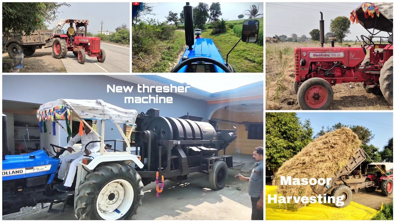 New Holland 3600-2 Se lekar aaye Nayi Thresher Machine! | Mahindra 475 Se Masoor Ki Dhulayi 🌾🔥