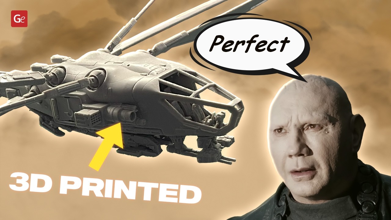 Harkonnen Ornithopter STL files for 3D Printing | Make Game Real