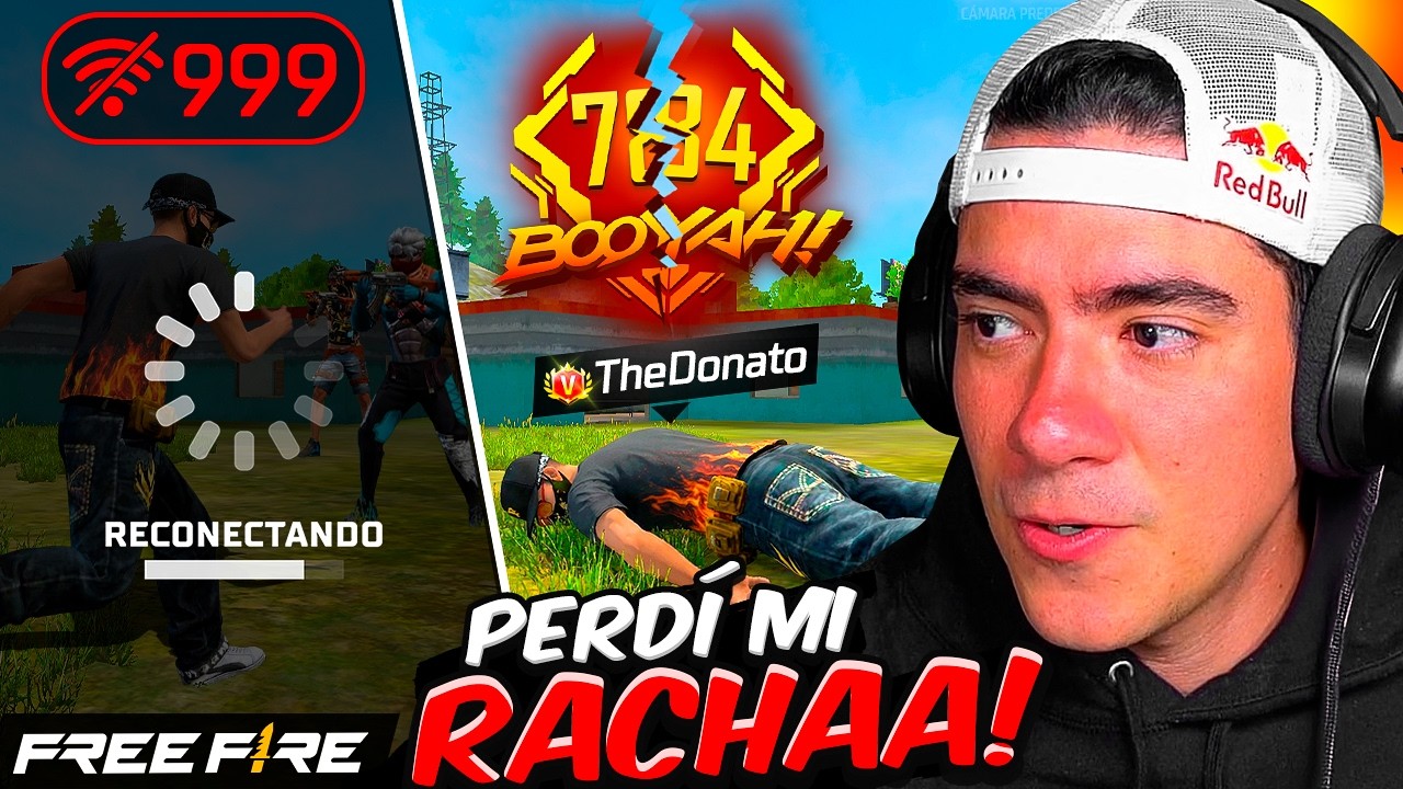 SE CAEN LOS SERVERS DE FREE FIRE Y PIERDO MI RACHA POR ESO !! - TheDonato Live