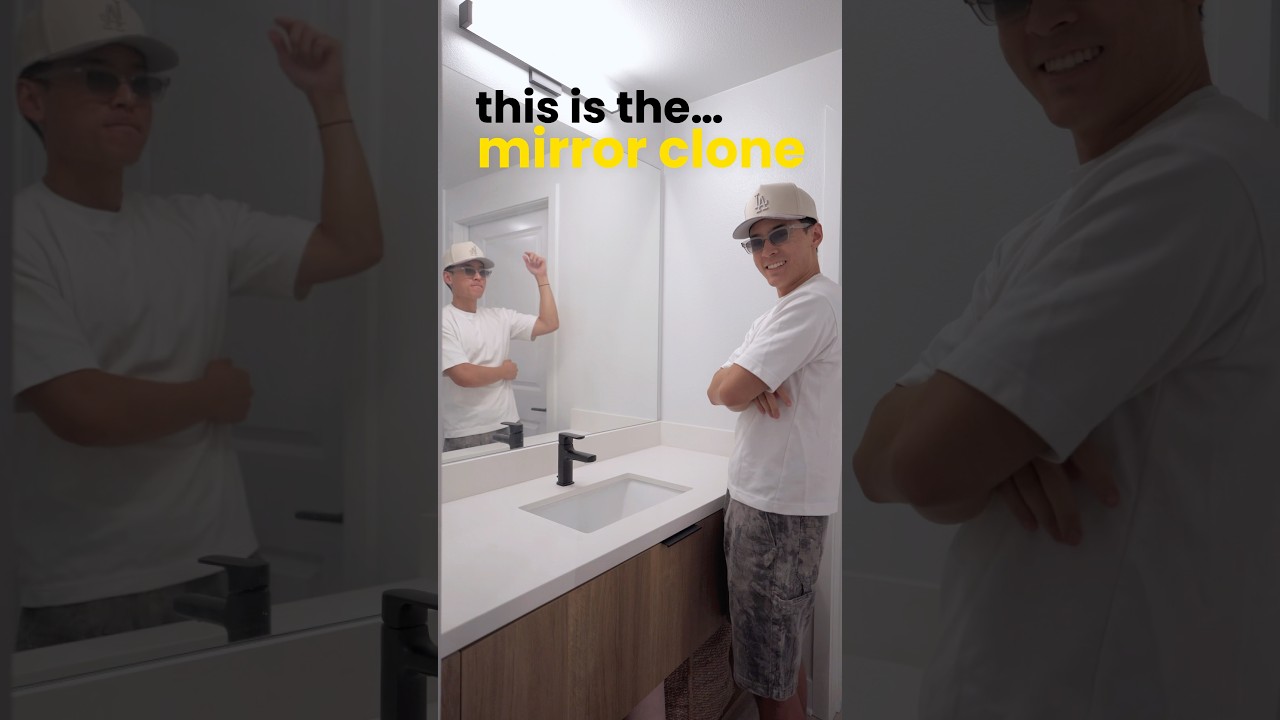 How To Do: MIRROR CLONE EFFECT in CAPCUT 🪞👀🔥 #capcut #capcuttutorial #editingtutorial